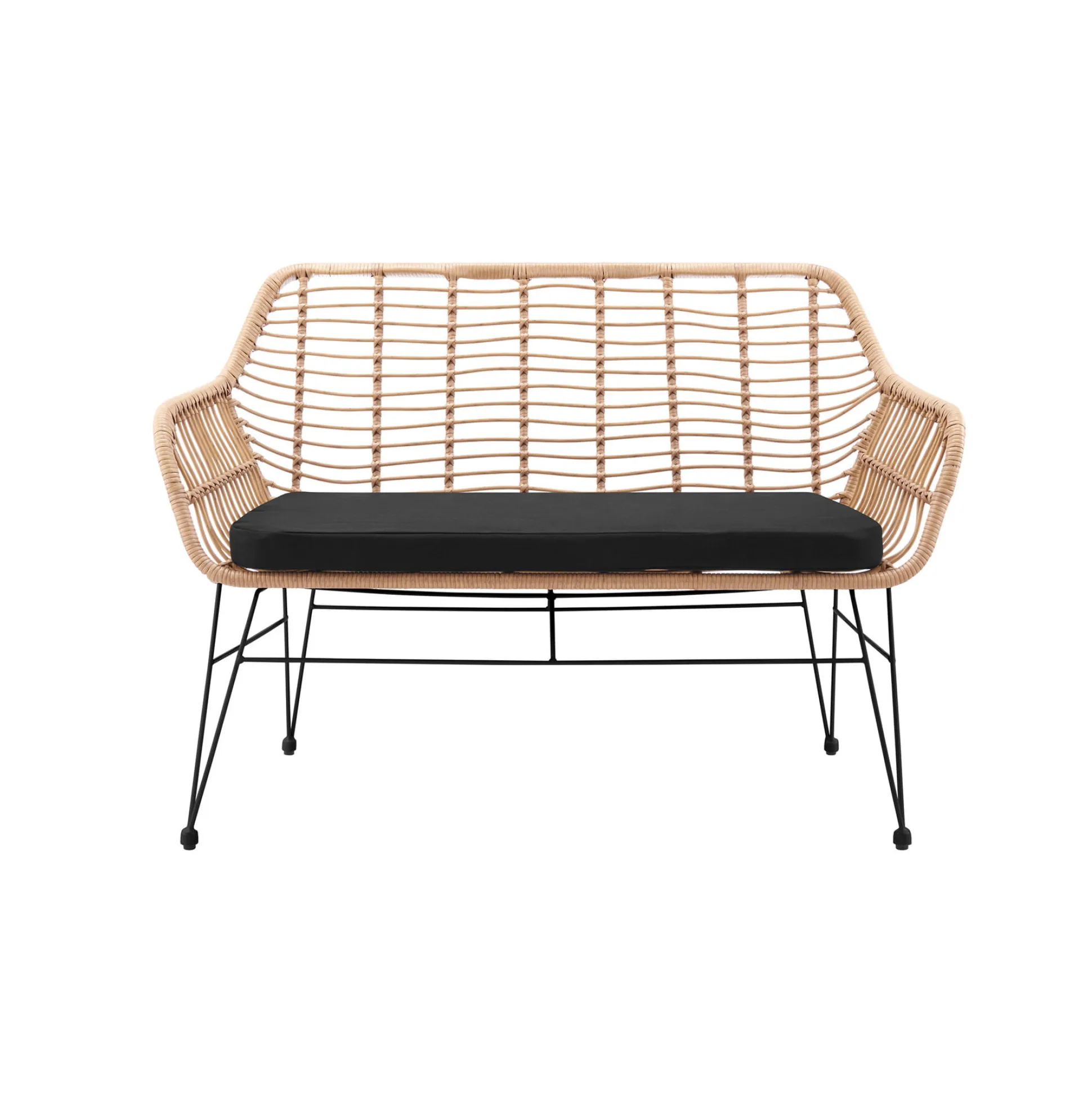 Bank Freja Rotan Zwart