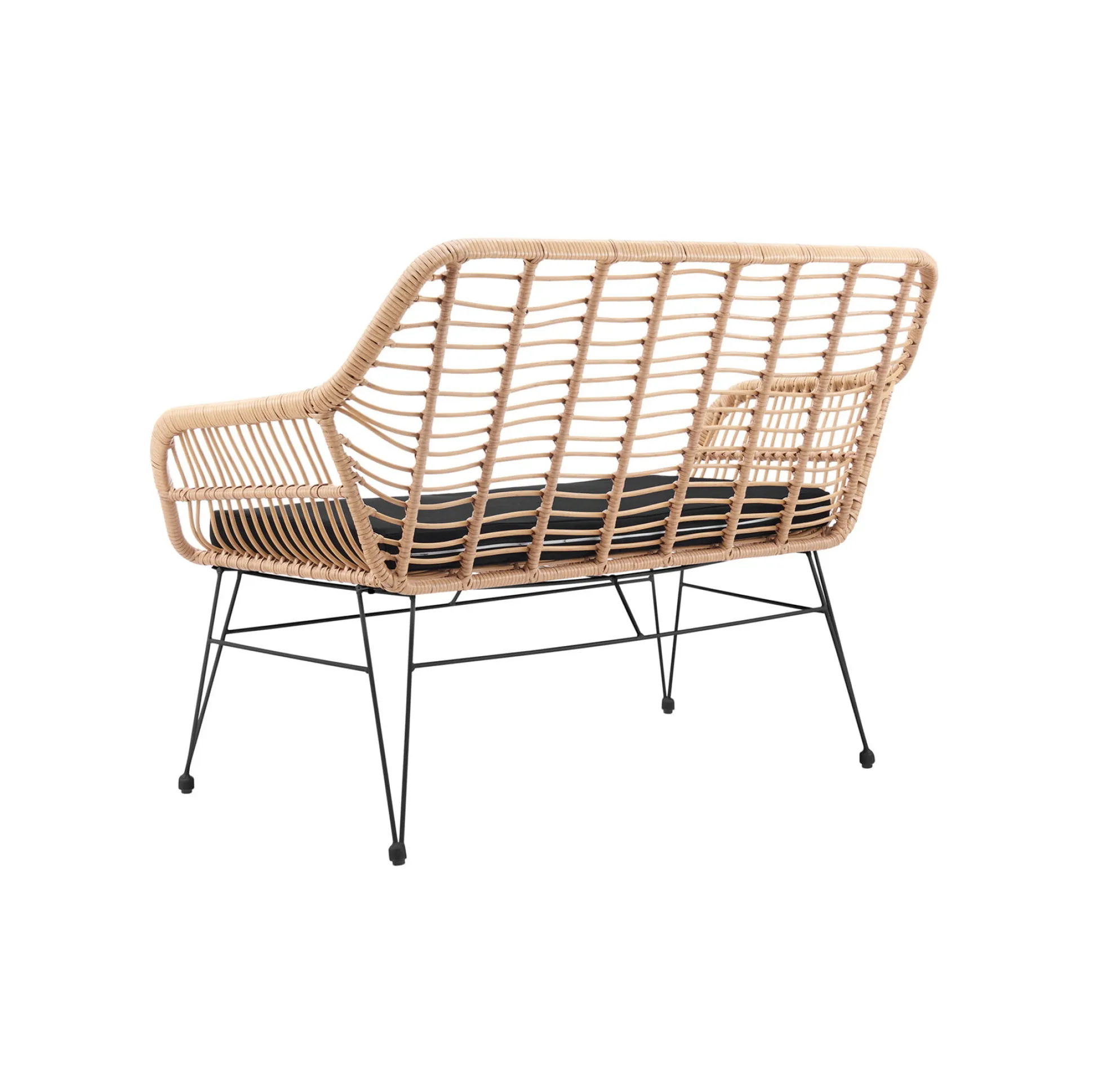 Bank Freja Rotan Zwart