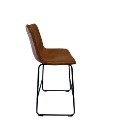 Barkruk Andrew Cognac – Set van 2