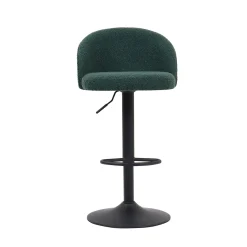 Barkruk Babet Groen Bouclé – Set van 2