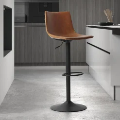 Barkruk Jeroen Cognac – Set van 2