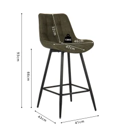 Barkruk Johanna Groen – Set van 2