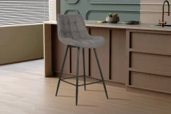 Barkruk Johanna Lichtgrijs – Set van 2