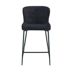 Barkruk Jolie Bouclé Donkergrijs – Set van 2