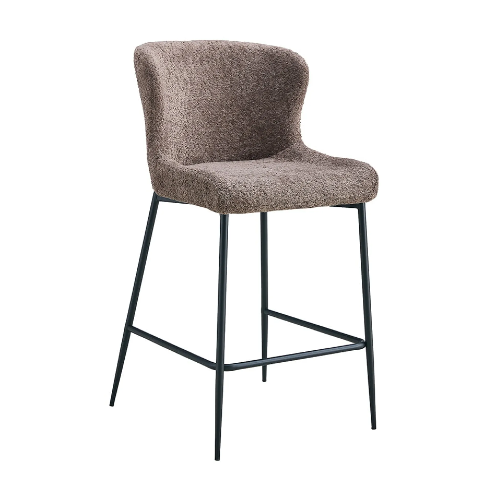 Barkruk Jolie Bouclé Zand – Set van 2