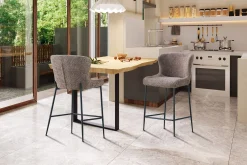 Barkruk Jolie Bouclé Zand – Set van 2