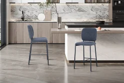 Barkruk Killian Donkergrijs – Set van 2