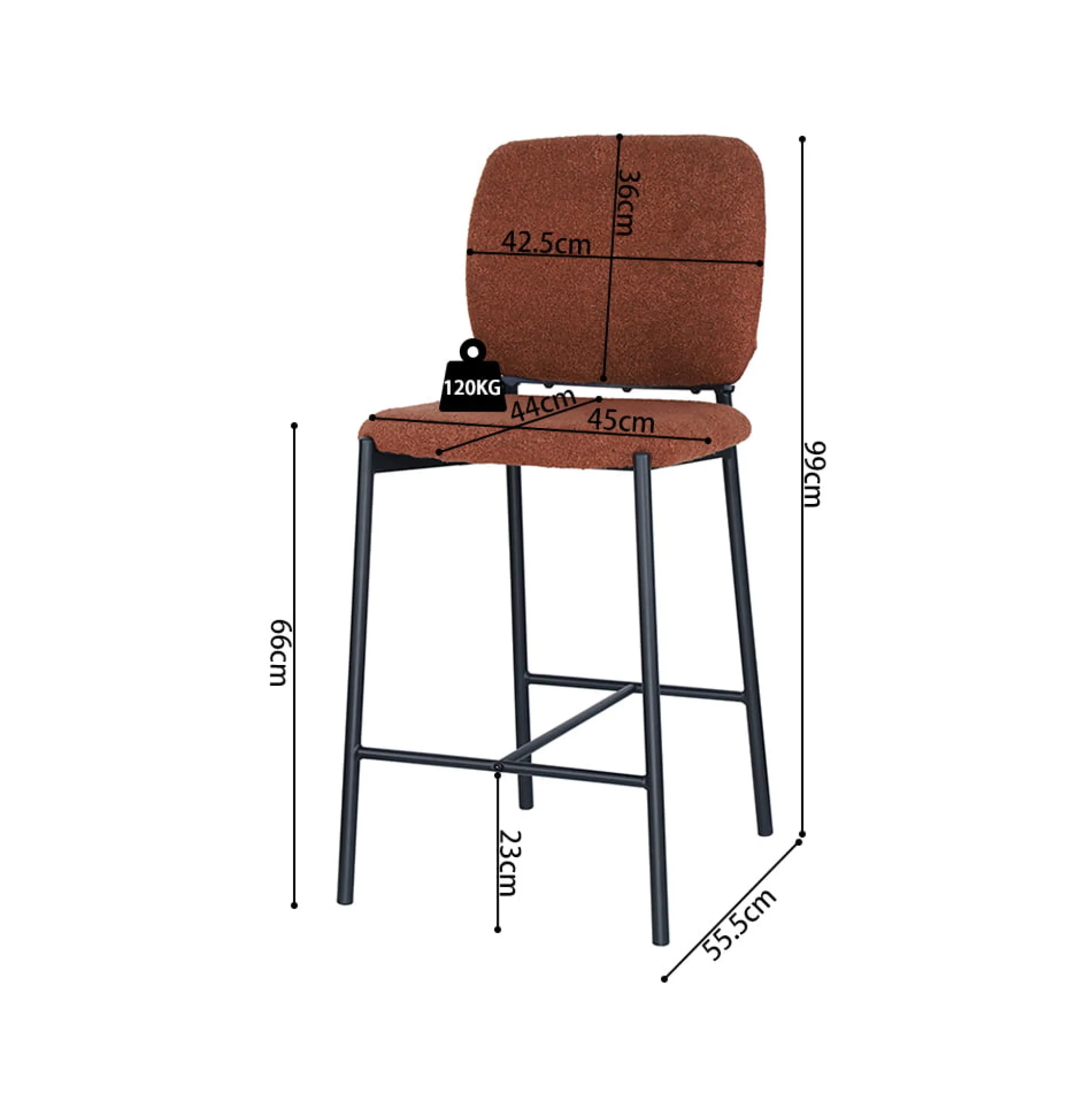 Barkruk Killian Roest – Set van 2