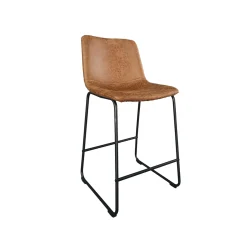 Barkruk Logan Cognac Kunstleer – Set van 2