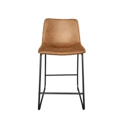 Barkruk Logan Cognac Kunstleer – Set van 2