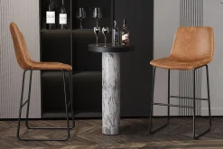 Barkruk Logan Cognac Kunstleer – Set van 2