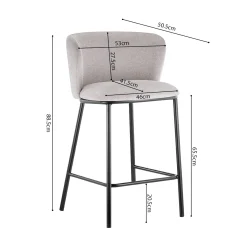 Barkruk Lynn Beige – Set van 2