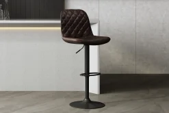 Barkruk Zoltan Donkerbruin – Set van 2