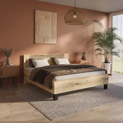 Bed Mekong Eiken 140x200cm