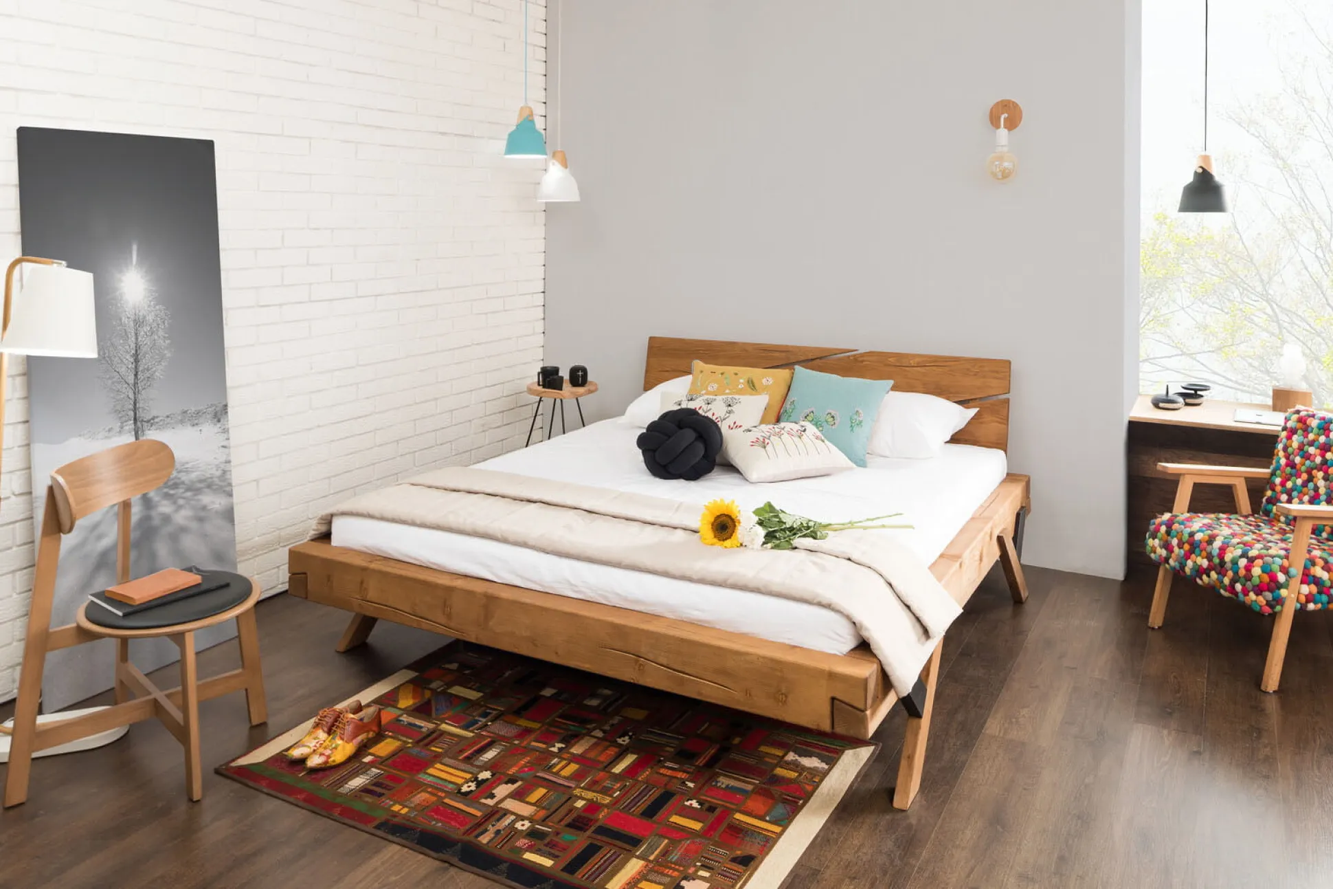 Bed Resi Vurenhout 200x200cm