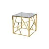 Bijzettafel Benin Goud 55×55 cm