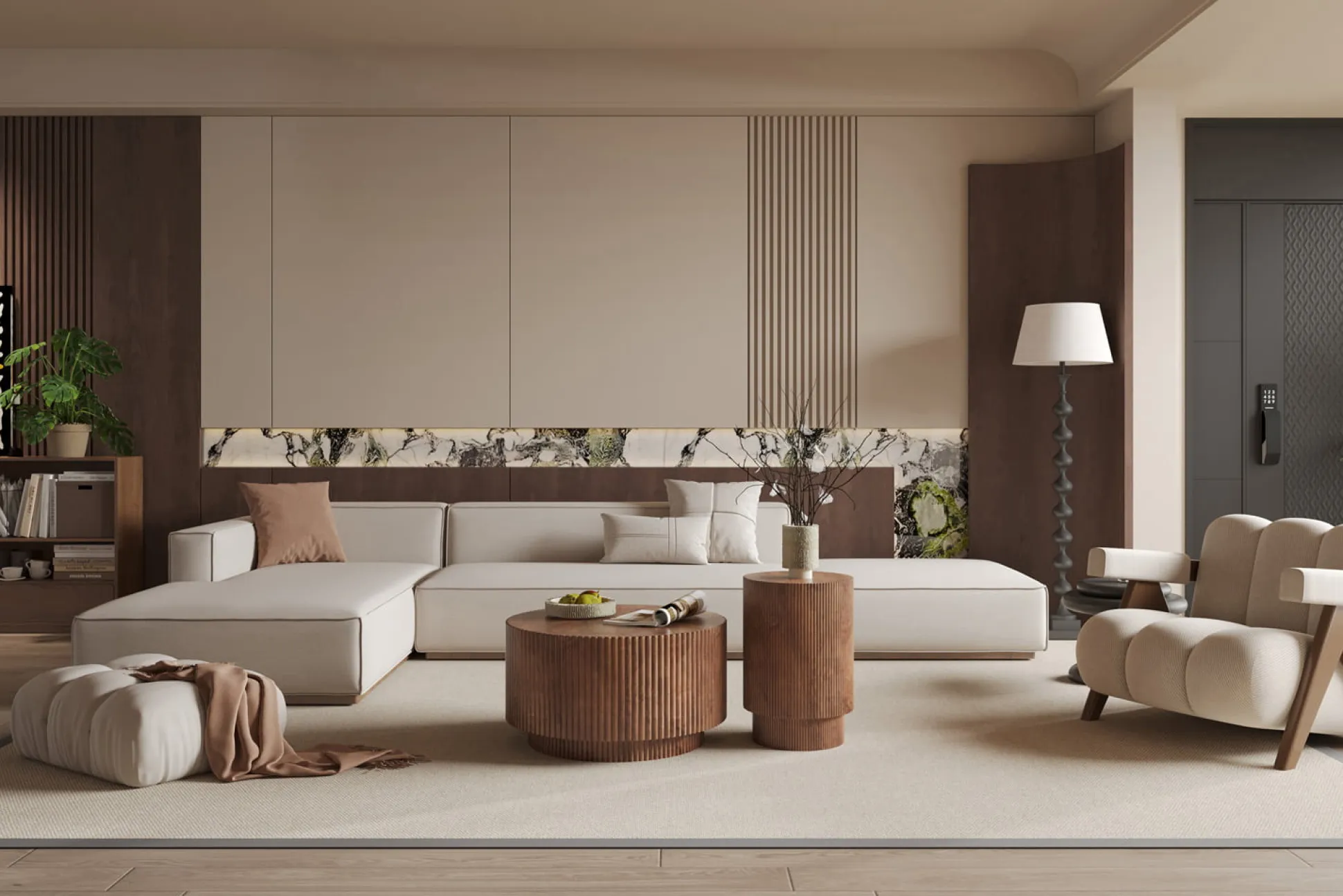 Bijzettafel Jeroom Lichtbruin