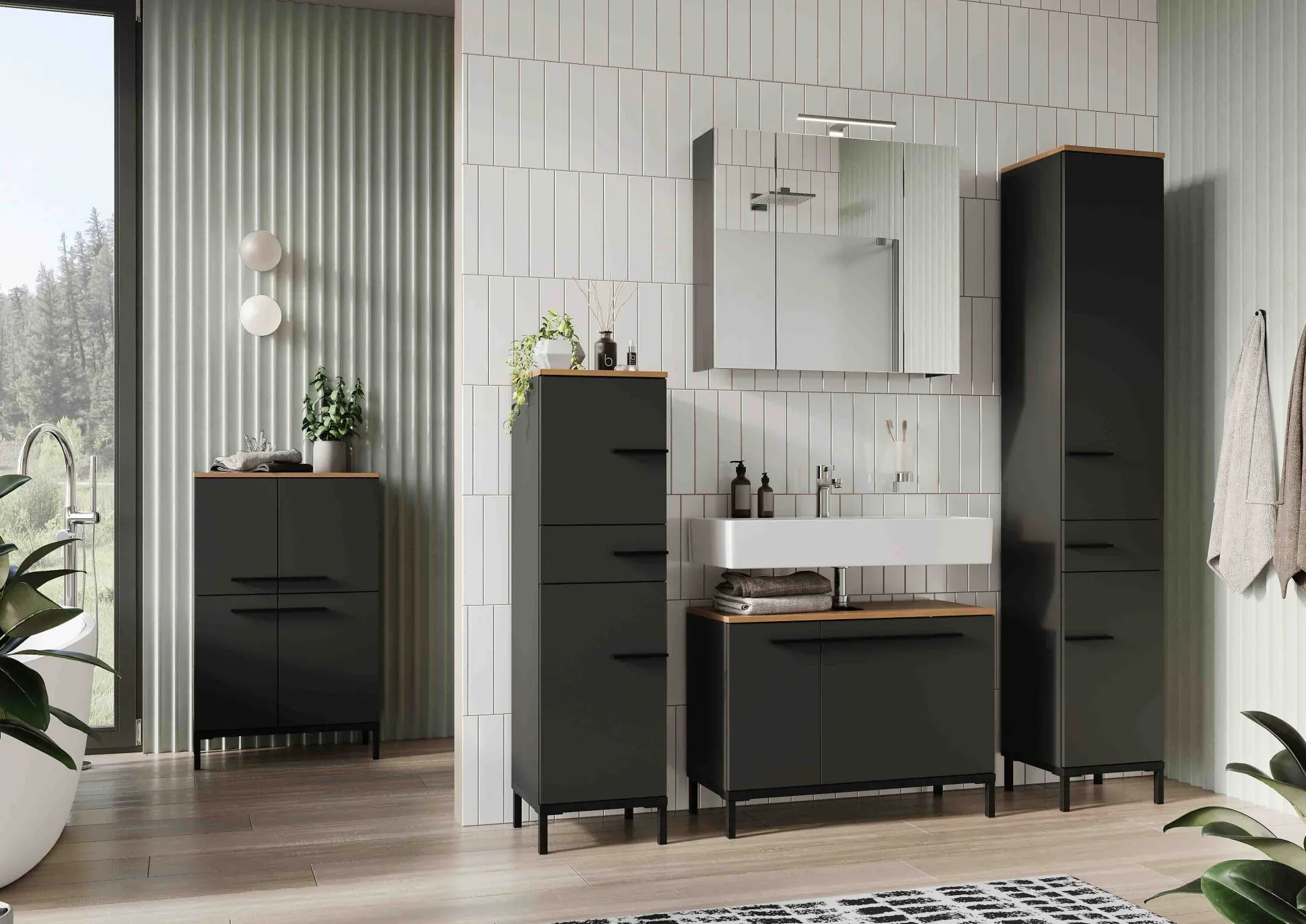 Bundelvoordeel Serpa Grafiet Eiken