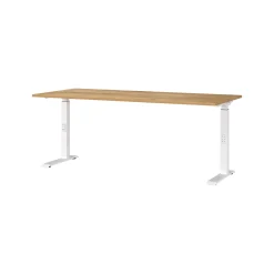 Bureau Galileo Eiken Wit 180 cm