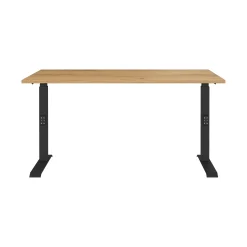 Bureau Galileo Eiken Zwart 140 cm