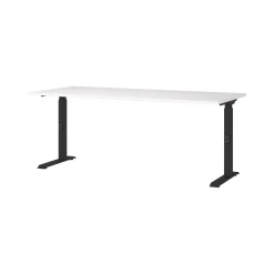 Bureau Galileo Wit Zwart 180 cm