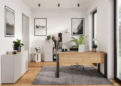 Bureau Orlando Grafiet Zwart 150 cm