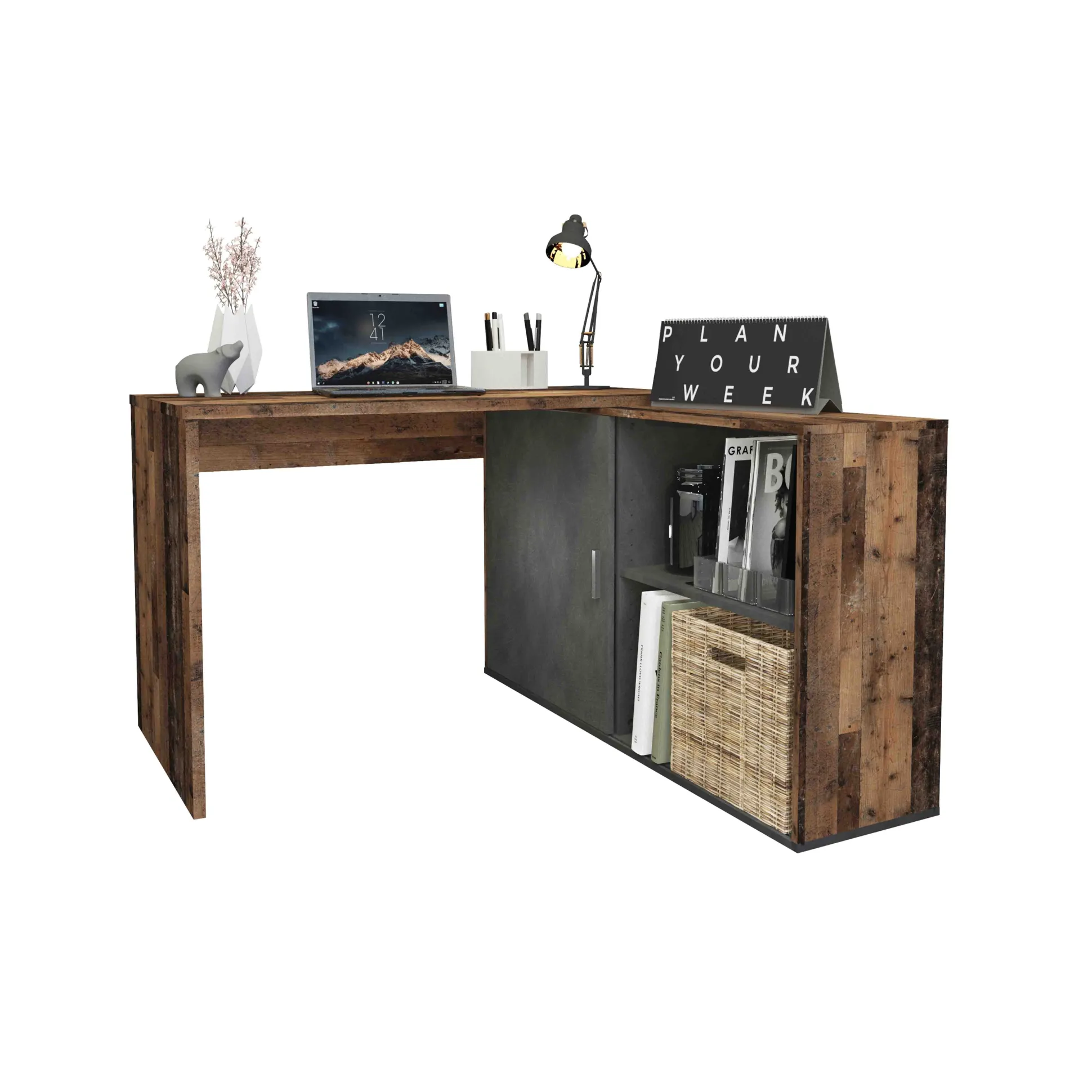 Bureau Rafaël Vintage-Antraciet