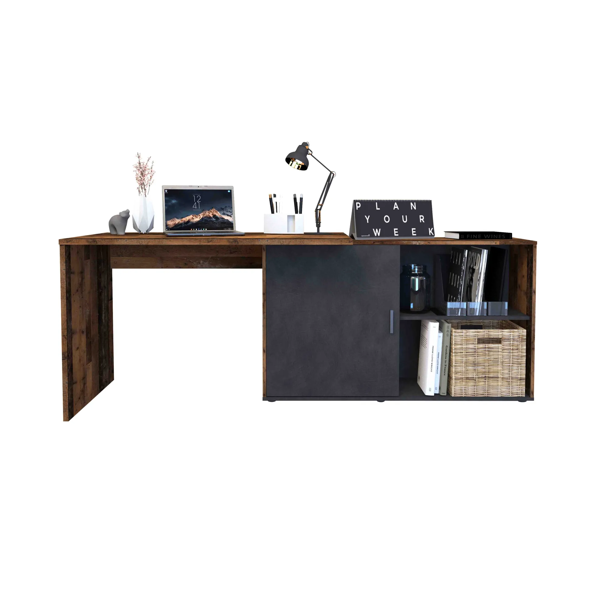 Bureau Rafaël Vintage-Antraciet