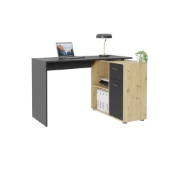 Bureau Texas Zwart Eiken