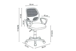 Bureaustoel Venice Roze