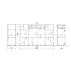 Dressoir Galileo Grafiet