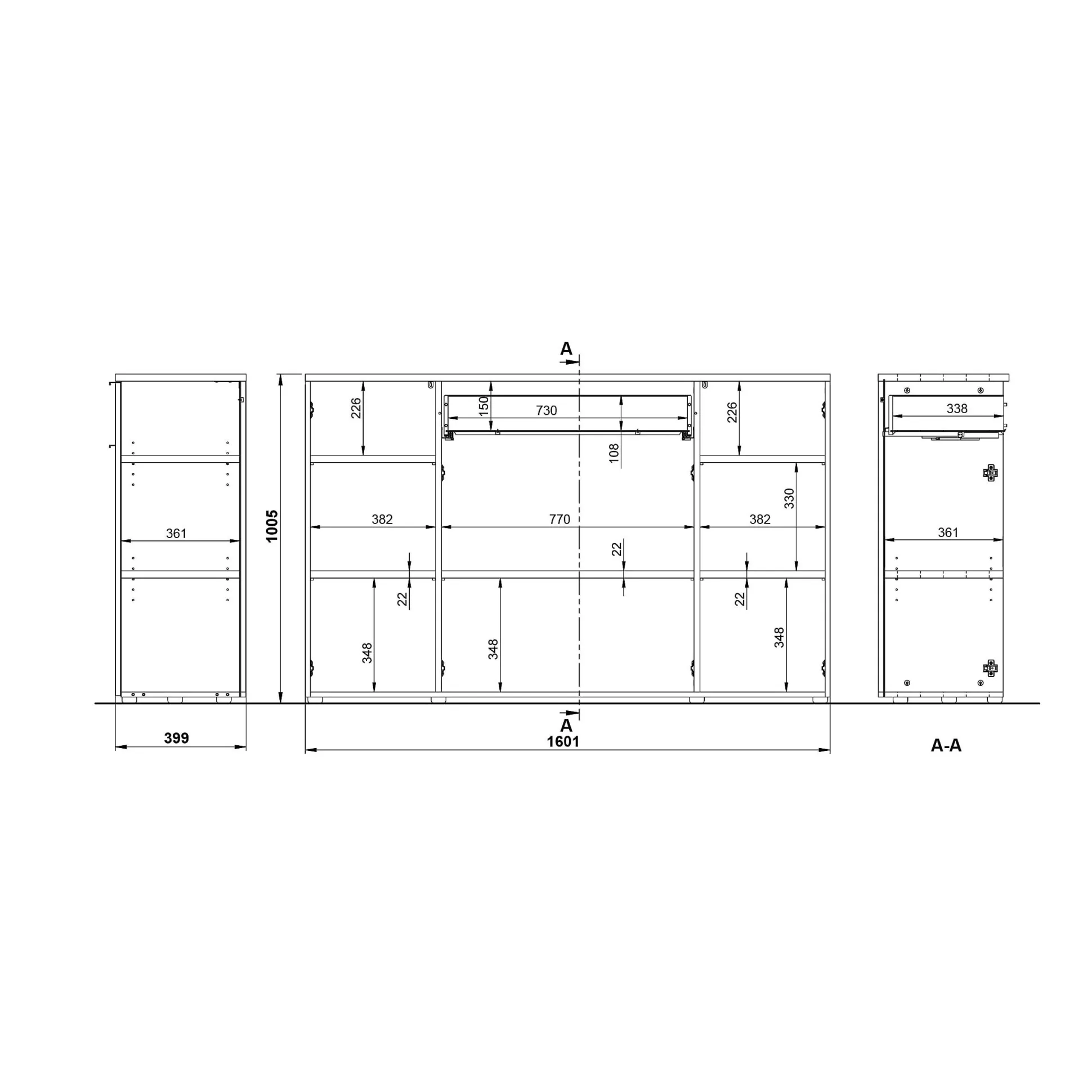 Dressoir Galileo Wit