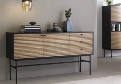 Dressoir Madeira Eiken-Zwart