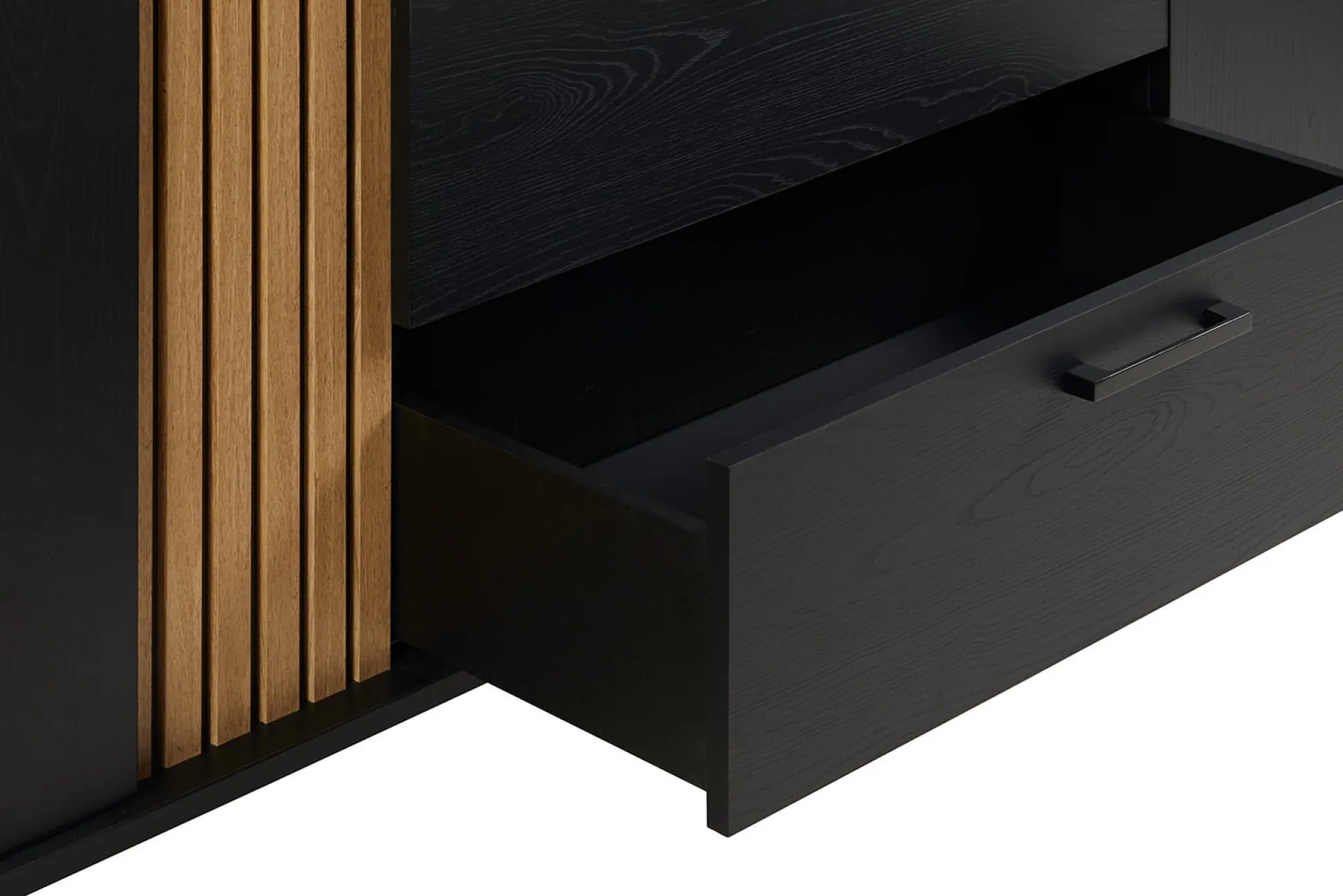 Dressoir Myron Zwart 164 cm