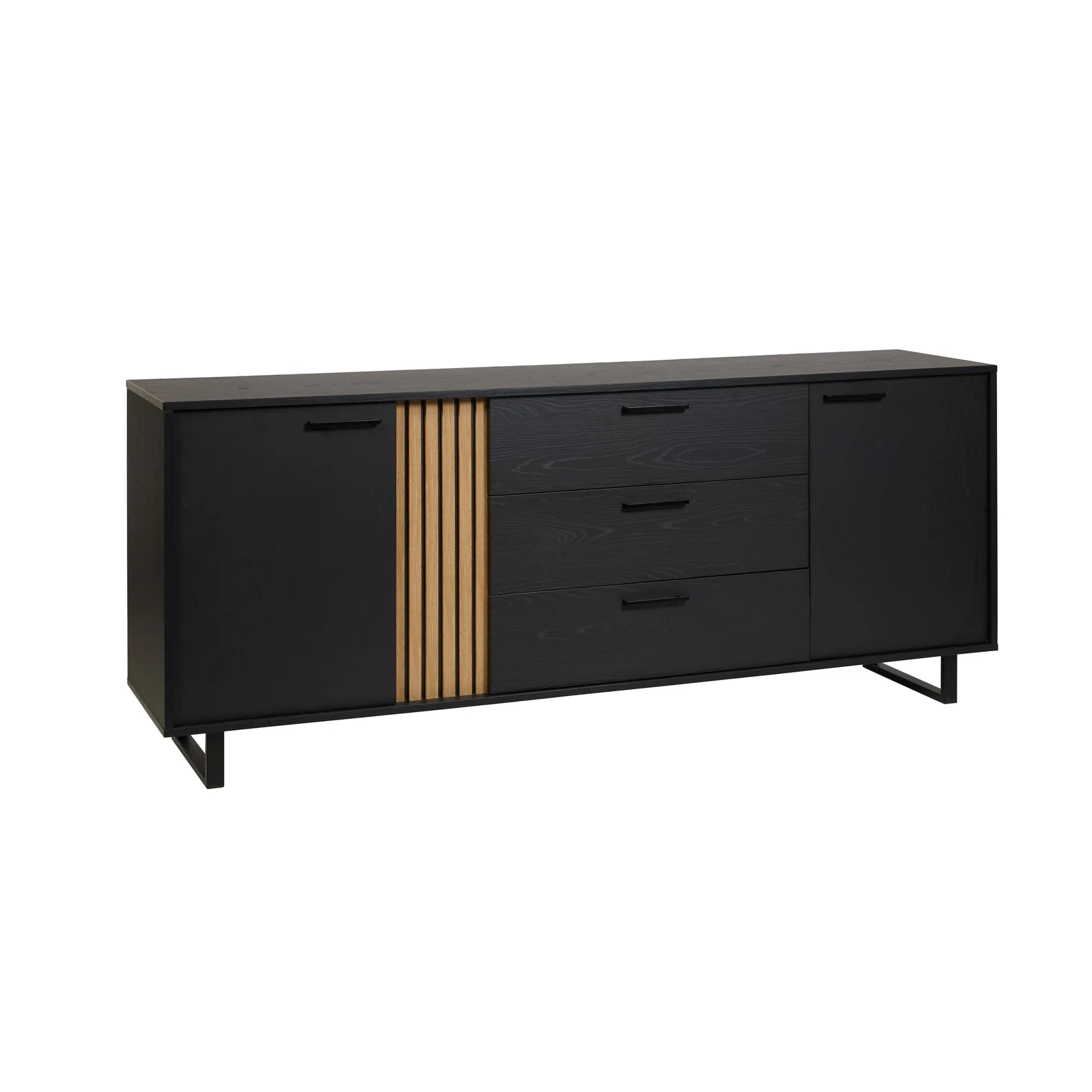 Dressoir Myron Zwart 216 cm