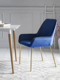 Eetkamerstoel Fiona Blauw – Set van 2