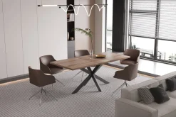 Eetkamertafel Antoon Donkerbruin 160-200 cm