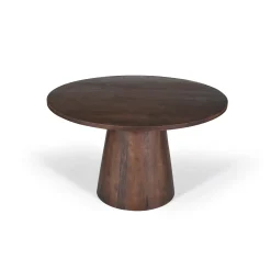 Eetkamertafel Florance Bruin Rond 130 cm