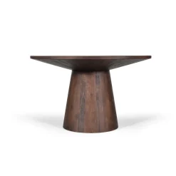 Eetkamertafel Florance Bruin Rond 130 cm