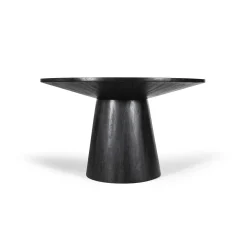 Eetkamertafel Florance Zwart Rond 130 cm