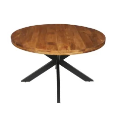 Eetkamertafel Hendrik 130cm rond Mangolia