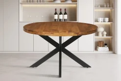 Eetkamertafel Hendrik 130cm rond Mangolia