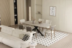 Eetkamertafel Jody Beige 180 cm