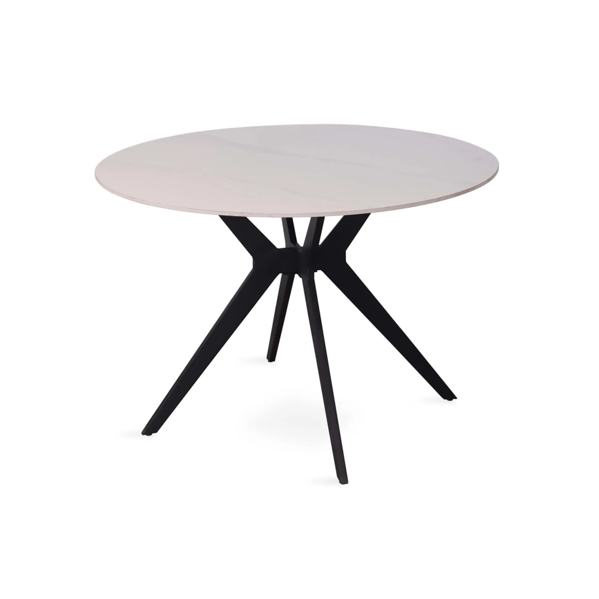 Eetkamertafel Jody Wit Glans Rond 110 cm