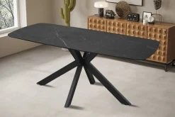 Eetkamertafel Jody Zwart 180 cm