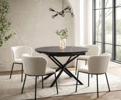 Eetkamertafel Koya Zwart 120 cm