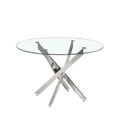 Eetkamertafel Martijn Glas Rond 120 cm