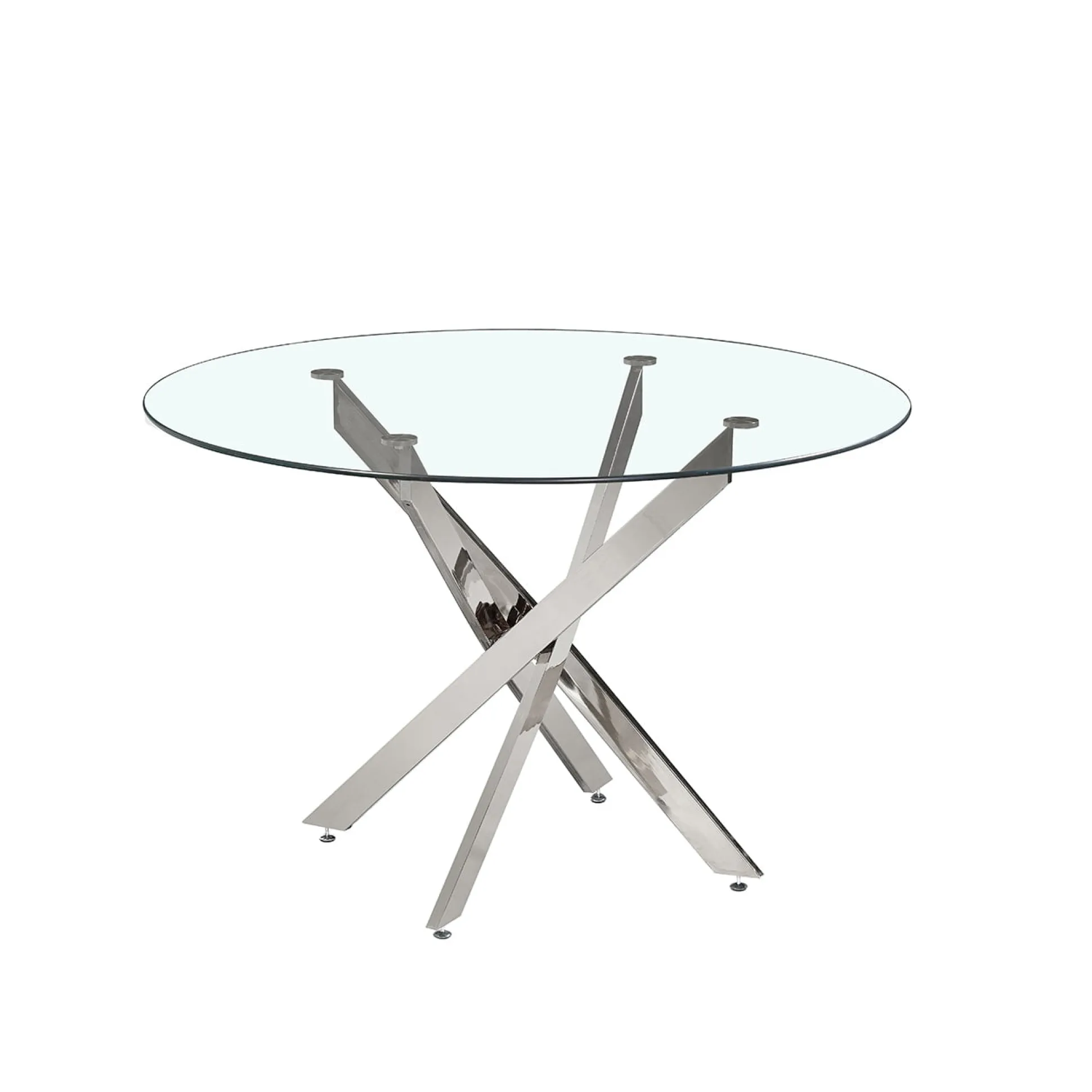 Eetkamertafel Martijn Glas Rond 120 cm