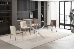 Eetkamertafel Martijn Glas 160 cm