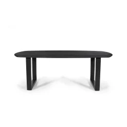Eetkamertafel Monaco Zwart Ovaal 220 cm